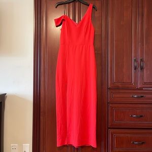 Red formal maxi dress